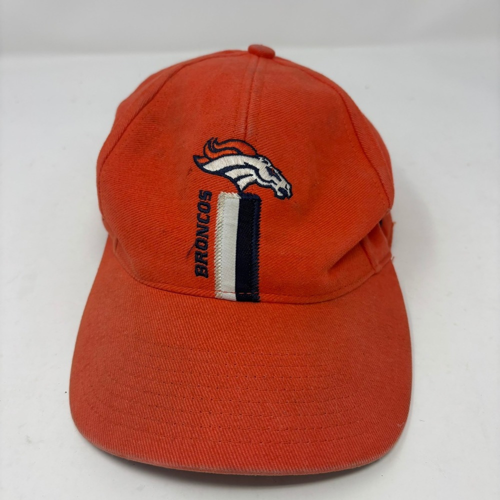VTG Denver Broncos NFL Hat Mens Orange Strapback Super Bowl XXXII 32 John Elway